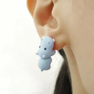 (🔥Summer Flash Sale- 50% OFF) Cute Animal Bite Earring- Buy 4 PAIR GET 10% OFF