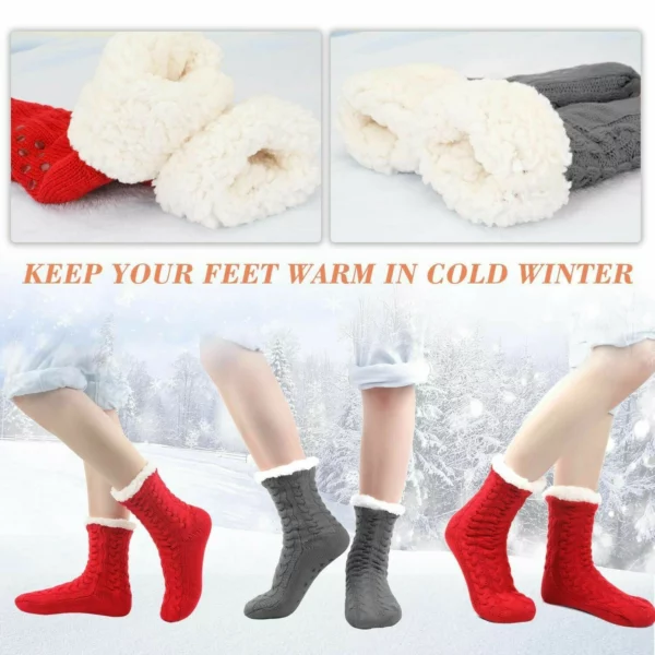 🎅🎅Christmas Sales-2021 Super Soft Warm Cozy Fleece Socks