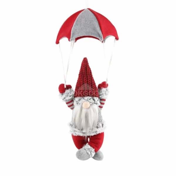 Lovely Santa Gnome With Parachute For Christmas Decor