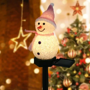 Christmas sales 50%OFF-- Waterproof solar snowman lamp.