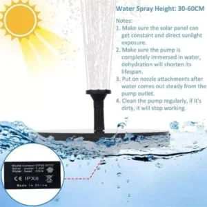 (❤️Clearance Sale - Save 48% OFF)Solar Powered Fountain Pump - Buy 2 Get Extra 10% Off