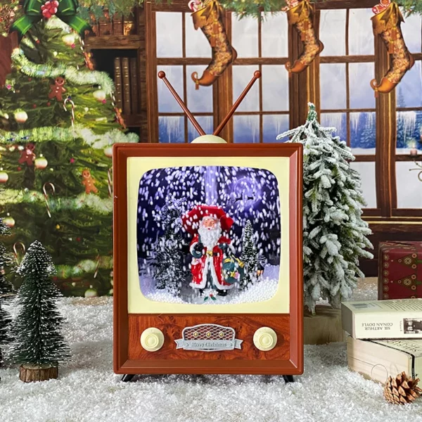 🎅Christmas Pre-Sale-50% OFF🎄Snowing Christmas Retro TV