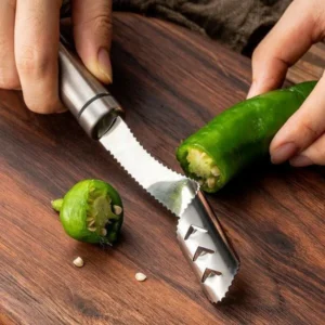 (Mother's Day Sale-50% OFF) Pepper Corer Serrated Seed Remover