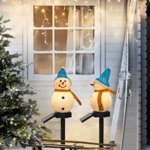 Christmas sales 50%OFF-- Waterproof solar snowman lamp.