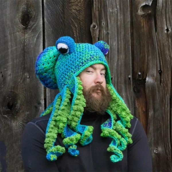 Crochet Octopus Hat —— A Very Good Birthday/Christmas Gift