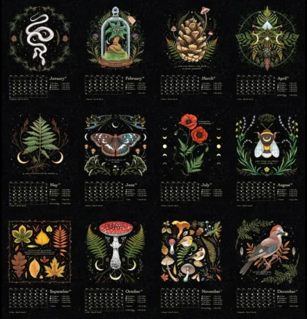 Dark Forest Lunar Calendar 2022