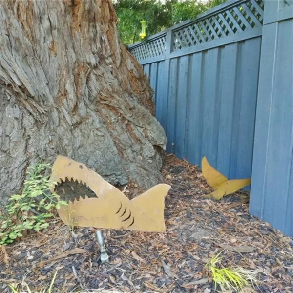 （HOT SALE）The Strongest Terrestrial Shark-Garden Decoration