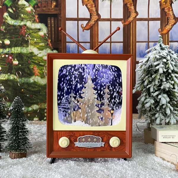 🎅Christmas Pre-Sale-50% OFF🎄Snowing Christmas Retro TV