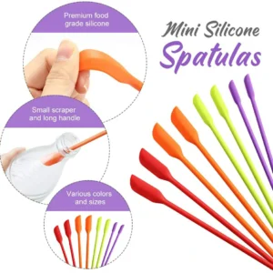 (🔥HOT SALE--48%OFF)Multifunctional Mini Silicone Spatula(3 Pcs)(👍BUY 2 GET 1 FREE)