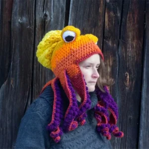 Crochet Octopus Hat —— A Very Good Birthday/Christmas Gift