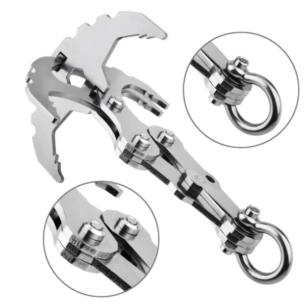 🎅(Early Christmas Sale - Save 50% OFF) Stainless Steel Survival Folding Gravity Hook