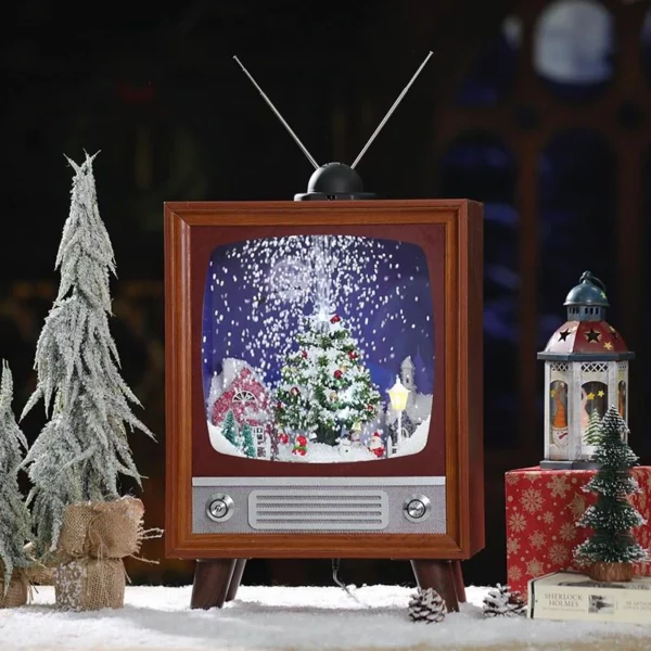 🎅Christmas Pre-Sale-50% OFF🎄Snowing Christmas Retro TV