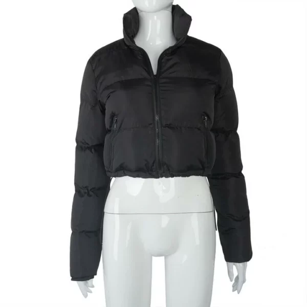 Long Sleeve Zipper Design Gilet Puffer Jacket