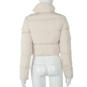 Long Sleeve Zipper Design Gilet Puffer Jacket