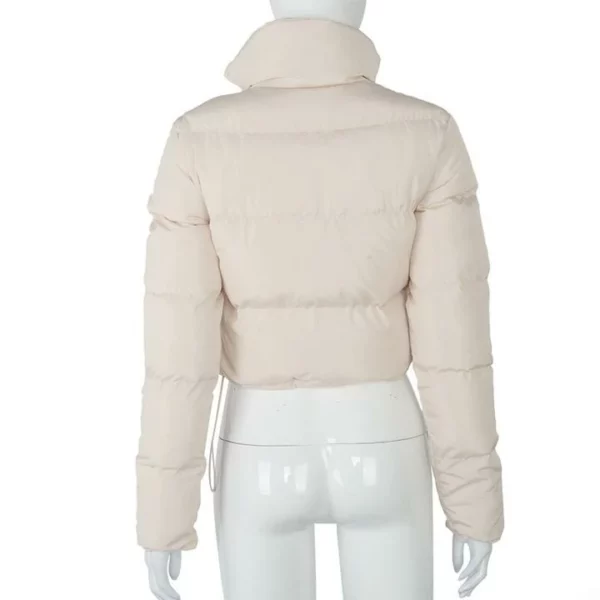 Long Sleeve Zipper Design Gilet Puffer Jacket