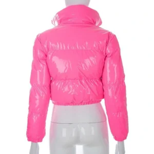 Long Sleeve Zipper Design Gilet Puffer Jacket