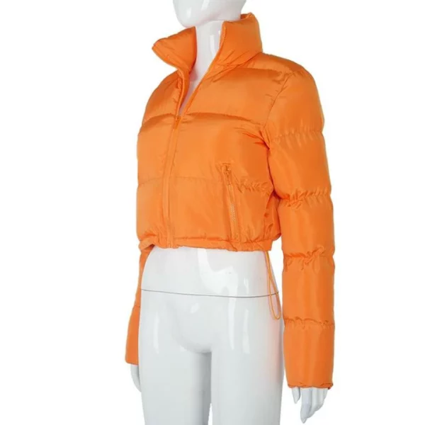 Long Sleeve Zipper Design Gilet Puffer Jacket