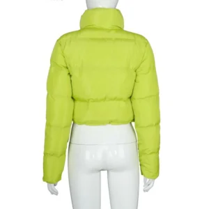 Long Sleeve Zipper Design Gilet Puffer Jacket