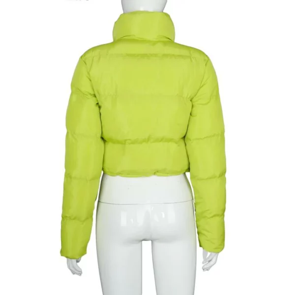 Long Sleeve Zipper Design Gilet Puffer Jacket