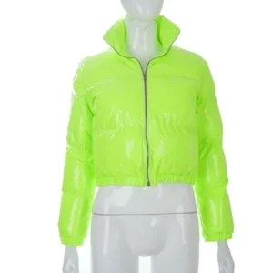 Long Sleeve Zipper Design Gilet Puffer Jacket