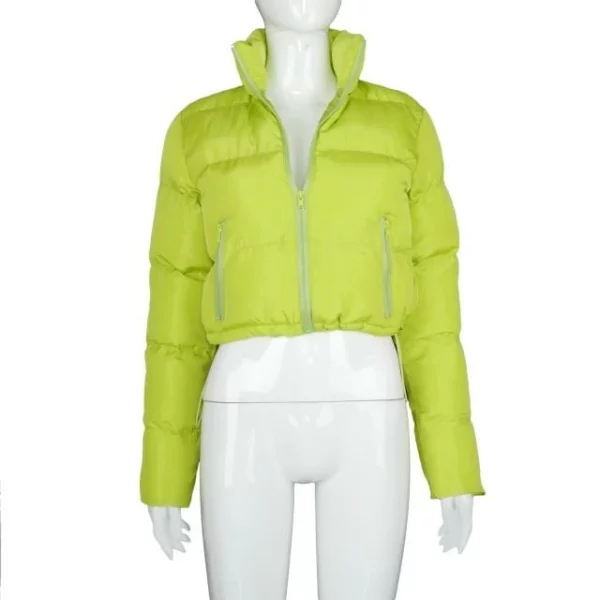 Long Sleeve Zipper Design Gilet Puffer Jacket