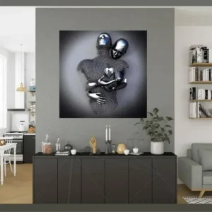 💞 Last Day Promotion 50% OFF 💞 Love Heart Gray-3D Art Wall Decor-Anniversary Gift