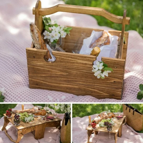 48%OFF-Folding Picnic Basket Table