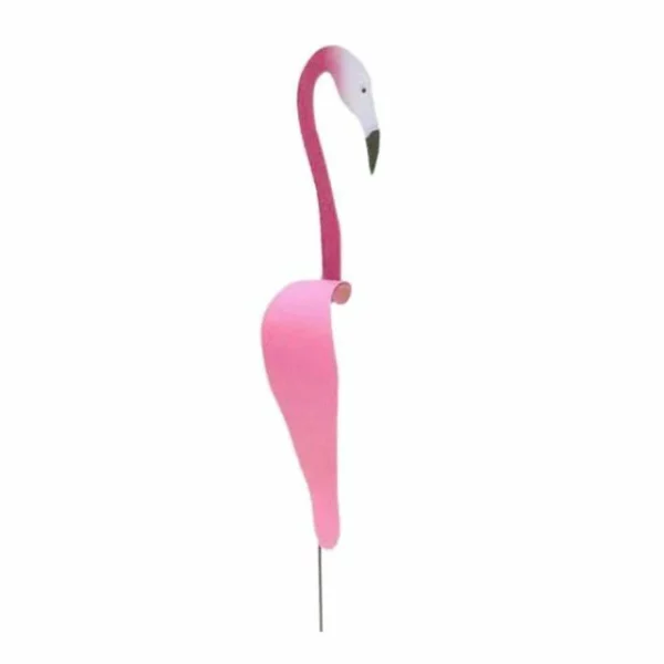 Funny Swirl Whimsical Flamingo Garden Decoration