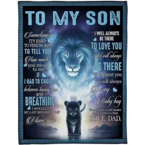 Lion Love Fleece Blanket