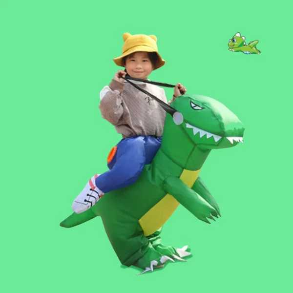 3D Ride Halloween Inflatable Dinosaur Costume