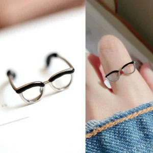 🎁Early Christmas Promotion-Cute Glasses Open Ring