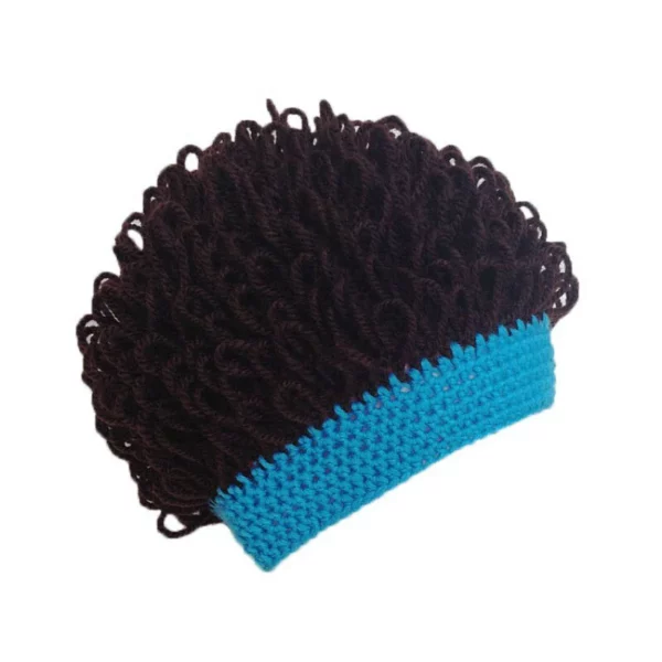 Early Christmas Sale-Handmade Wool Wavy Hair Cap