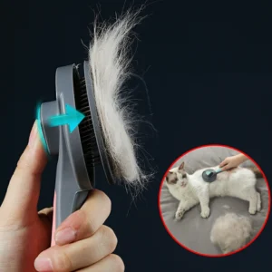 Elago Self-Cleaning Slicker Brush For Dogs And Cats Pet Grooming Dematting Brush