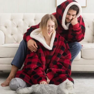 [Christmas & Winter Sale] - Unisex Comfy Oversize Hoodie Blanket