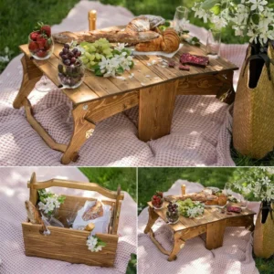 48%OFF-Folding Picnic Basket Table