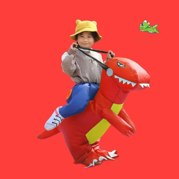 3D Ride Halloween Inflatable Dinosaur Costume