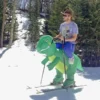 3D Ride Halloween Inflatable Dinosaur Costume