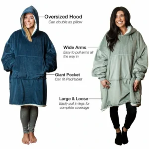 [Christmas & Winter Sale] - Unisex Comfy Oversize Hoodie Blanket