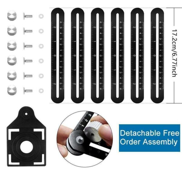 Adjustable and assemblable hole locator