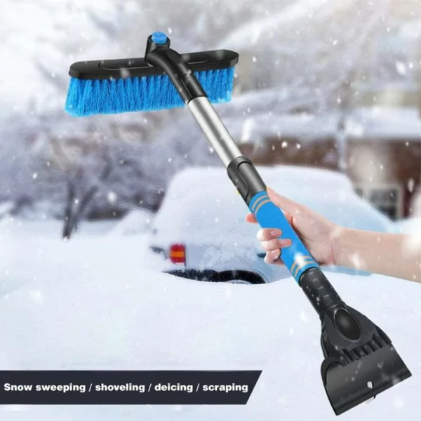 MPOQZI Vehicle-mounted Telescopic Multifunctional Snow Shovel