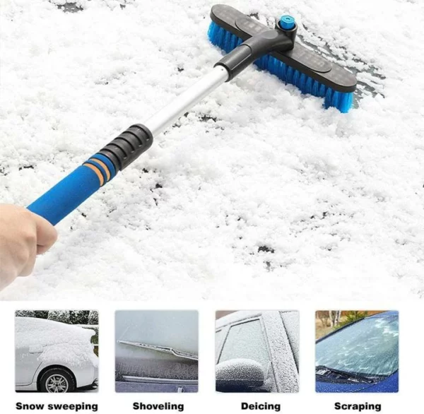 MPOQZI Vehicle-mounted Telescopic Multifunctional Snow Shovel