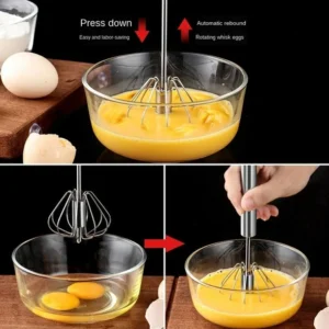 🎁Christmas Promotion🎄Food Grade 304 Stainless Steel Automatic Eggbeater