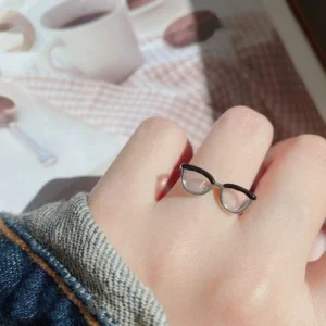 🎁Early Christmas Promotion-Cute Glasses Open Ring