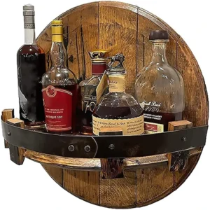 NEW YEARS SALE - 50% OFF - Bourbon Whiskey Barrel Shelf