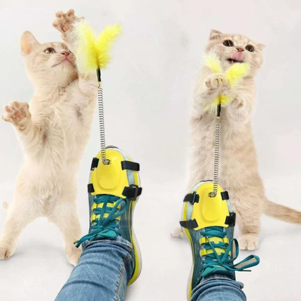 Creative Spring Foot Funny Cat Stick