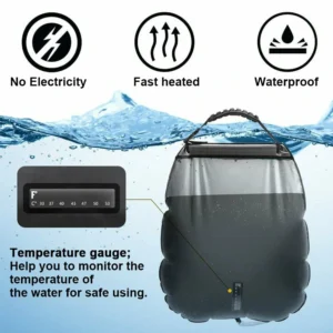 ELAGO Portable Solar Shower Bag for Camping 5 gallons/20L