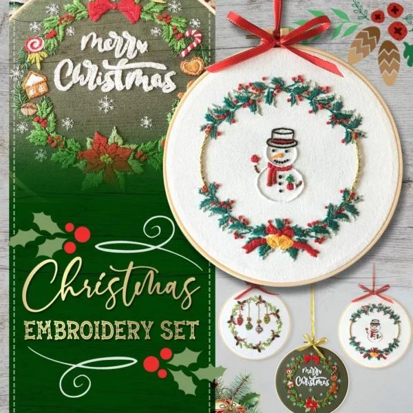 (🎄Early winter Sale🎄-50% OFF) Christmas Embroidery Set