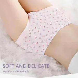 [8 PCS]Oversize 100% Cotton High Waist Older Plus Comfortable Panties