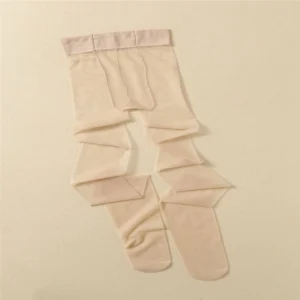 2D thin pearlescent t crotch toe transparent silk stockings pantyhose flash silk stockings