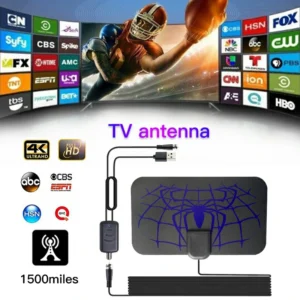 Spider Pattern New HDTV Cable Antenna 4K (5G Chip, 🌎 Can Be Used Worldwide)